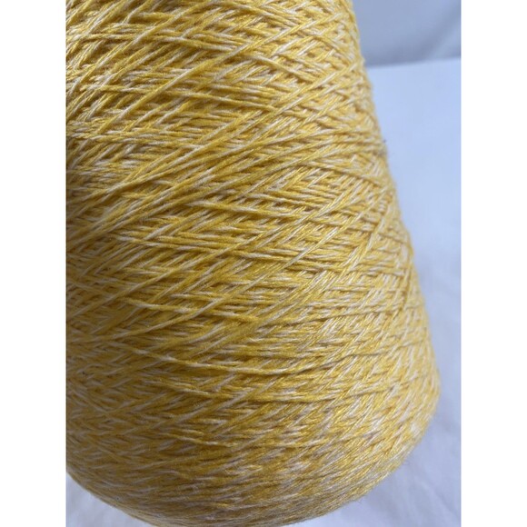Cone Yarn Yellow White Mix Acrylic 520g #365 - Picture 2 of 3